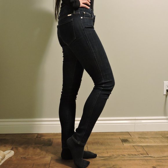 Marciano Low-Rise Skinny Jeans, Dark Wash, US 26 - Picture 8 of 12